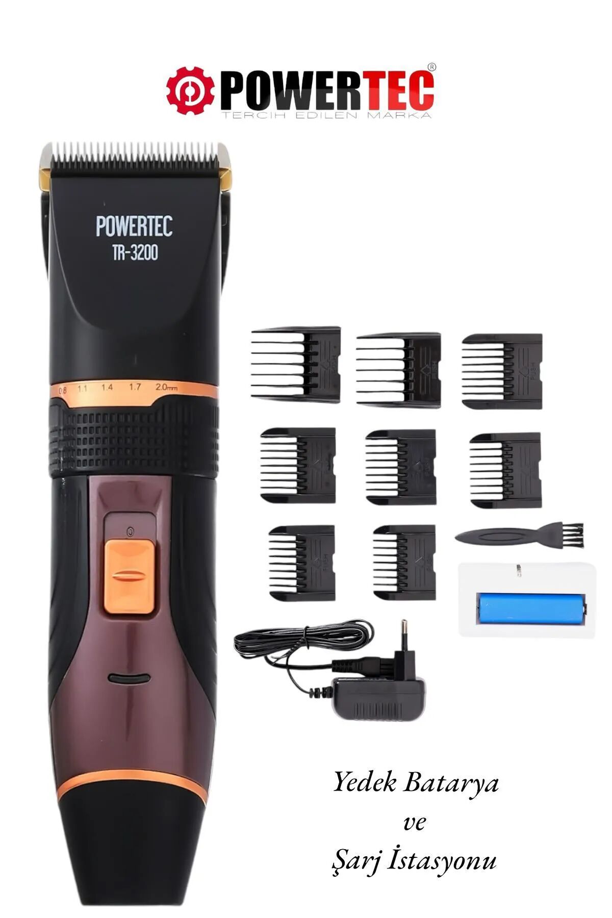 Powertec TR 3200 Çift Bataryalı Saç Kesme Makinesi