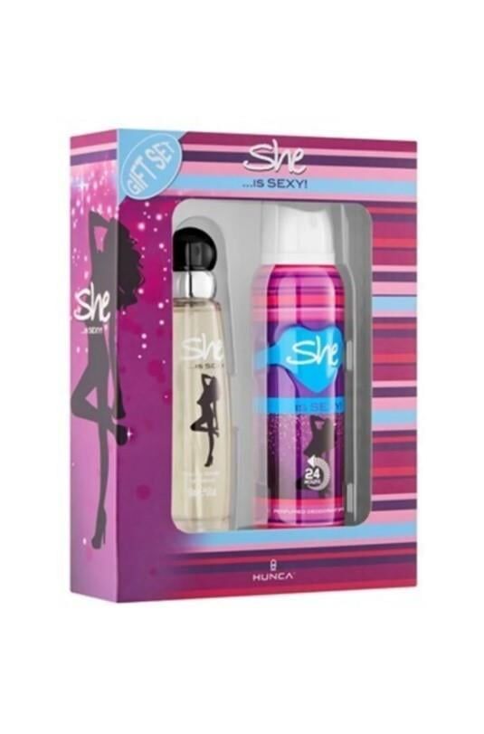 SHE'SA She Is Sexy Edt 50 Ml + 150 Ml Deodorant Kadın Parfüm Seti