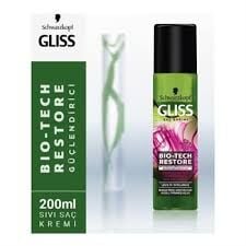 Gliss Bio Tech Restore Güçlendirici Yıpranmış Saçlar İçin Sıvı Saç Kremi 200 ml