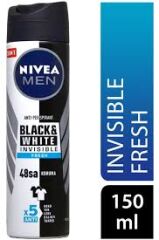 NIVEA Deodorant 150 Ml Erkek Invisible Black&white Fresh
