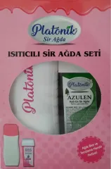 Platonik Isıtıcılı Sir Ağda Seti (Ağda Bezi ve Temizleme Mendili Hediyeli )