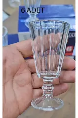 Tosyalı Home Queen Short 6'lı Kahve Yanı Su Bardağı