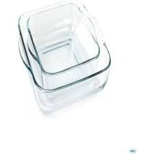 Paşabahçe Borcam Kare Tepsi Set 2'li 159028