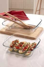 Paşabahçe Borcam Kare Tepsi Set 2'li 159028