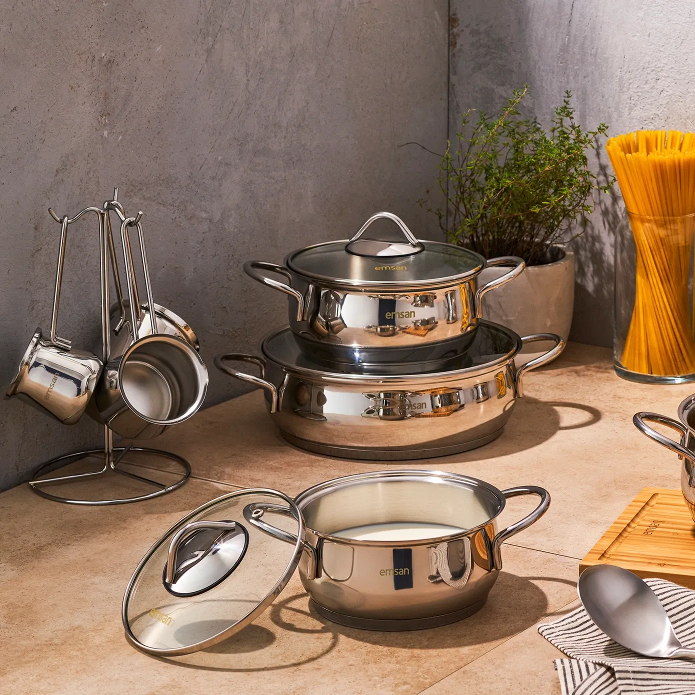 Emsan Andora 15 Parça Çelik Çeyiz Seti
