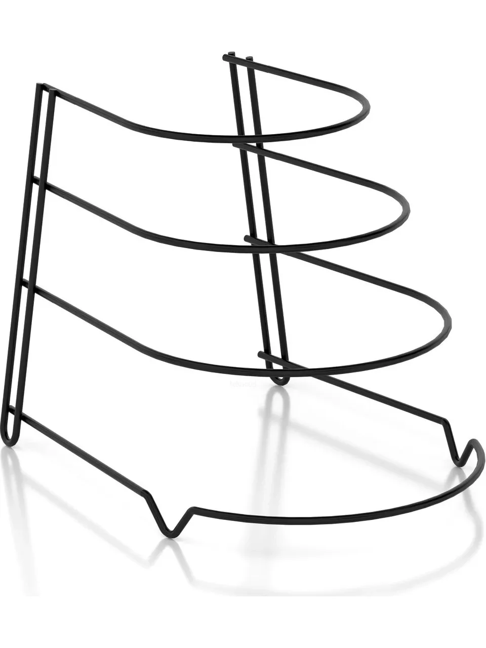 Tosyalı Home 4 Katlı Metal Organizer Tava Rafı Siyah