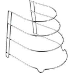 Tosyalı Home 4 Katlı Metal Organizer Tava Rafı Platin