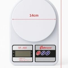 Yakut Lcd Ekran Dijital Mutfak Tartısı Hassas Tartı Ölçüm Terazisi 10 kg Kapasite