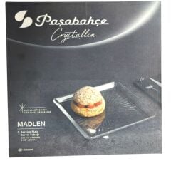 Paşabahçe 54683 Madlen Kare Servis Tabak 24x24 Cm