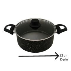 Harika 7 Parça Granit Tencere Set (Non Stıck Alemınyum)