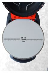 Erato Kırmızı Taşfırınım Pizza Makinesi, Lahmacun Makinesi Doğal Taş Fırın - Timer - 400 °c