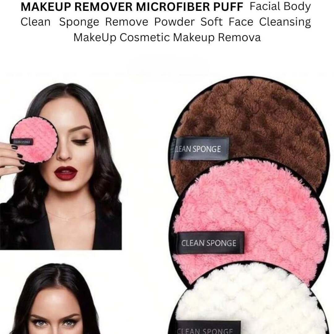 Peluş Yüz Temizleme Süngeri Yumuşak Dokulu 2 Adet