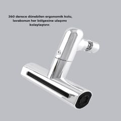 Togo 360° Dönebilen Musluk Başlığı 4 Fonksiyonlu Su Tasarruflu ve Dayanıklı