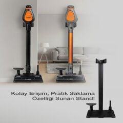 FANTOM Pluto P 6000 Cyclone Dikey Elektrikli Süpürge Siyah 500w